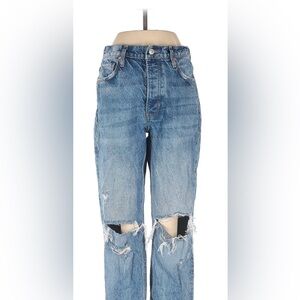 We The Free / Free People boyfriend jeans w ripped knees, Size 30.